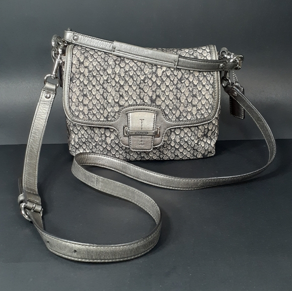 coach snakeskin crossbody bag